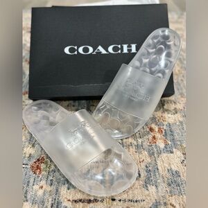 NWT, Coach Ulyssa Clear Slide